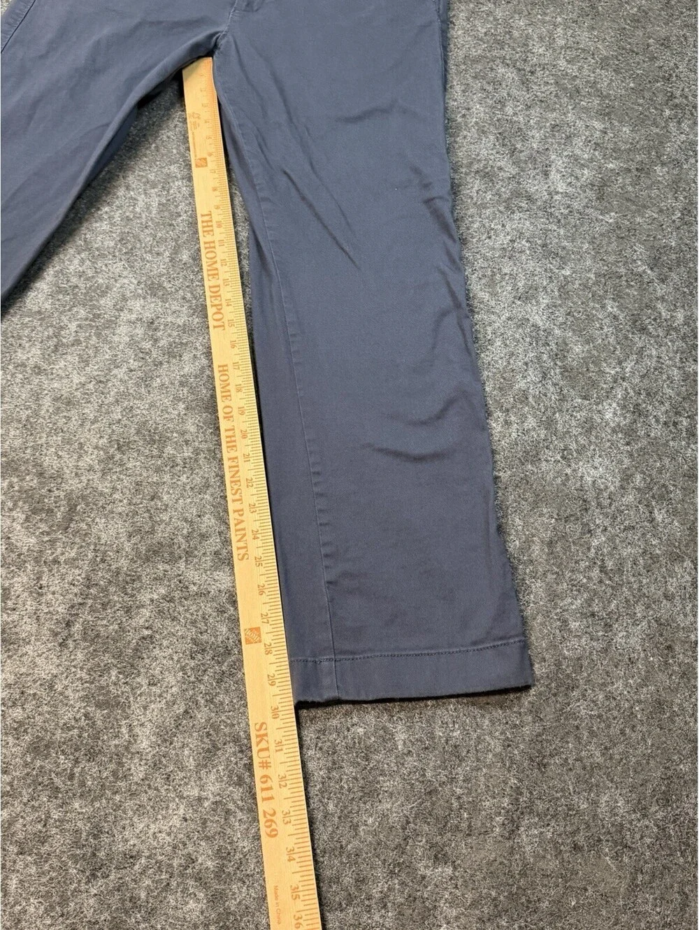 J.Crew Flex Straight Chino Pants Mens 34x32 Blue Gray Stretch Casual Cotton